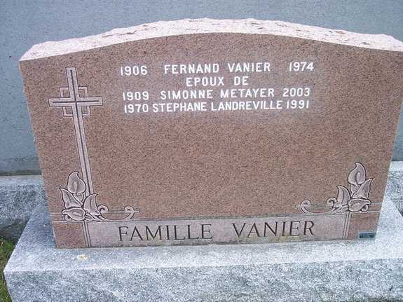 Pierre Tombale Vanier